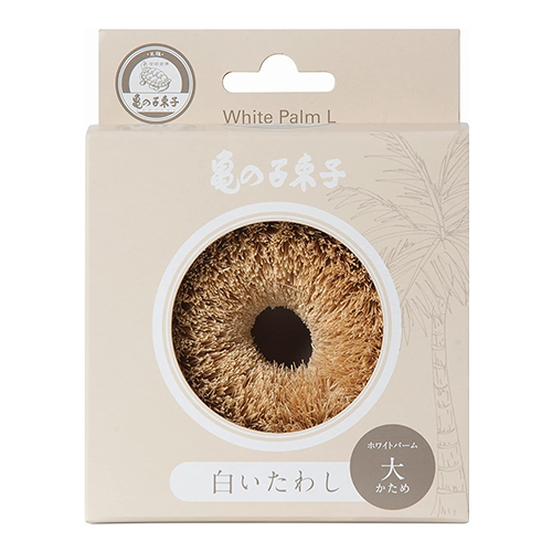 카메노코 타와시 니시오 상점 화이트 타와시 사이잘삼 (대) 단단한 타입 수세미