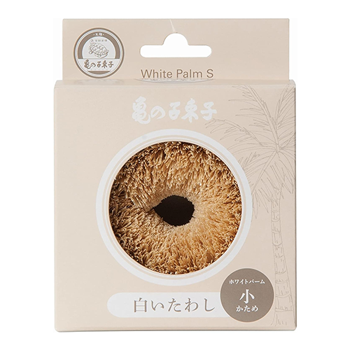 카메노코 타와시 니시오 상점 화이트 타와시 사이잘삼 (소) 단단한 타입 수세미