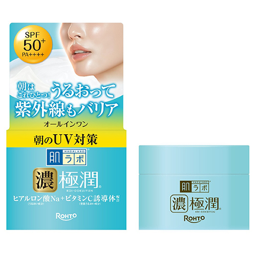 하다라보 고쿠쥰 UV 화이트 올인원 젤 SPF50+ PA++++ 90g (2026년 패키지 리뉴얼)