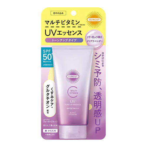코세 선컷 SUNCUT 멀티비타민 톤업 UV 에센스 클리어 라벤더 SPF50+ PA++++ 80g