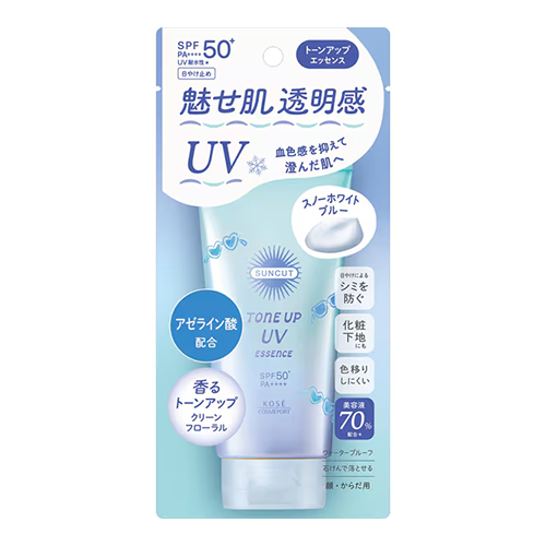 코세 선컷 SUNCUT 톤업 UV 에센스 스노우 화이트 블루 SPF50+ PA++++ 80g