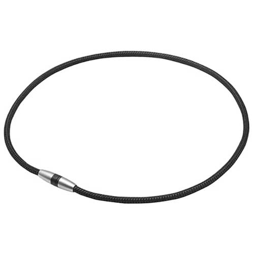 화이텐 RAKUWA 자기 티탄 목걸이 50mT 메탈 블랙 45cm (관리의료기기)