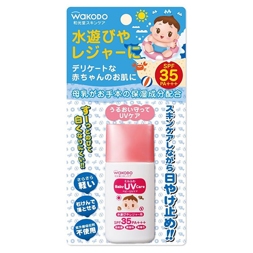 와코도 밀후와 베이비 UV케어 물놀이·레저용 SPF35 30g