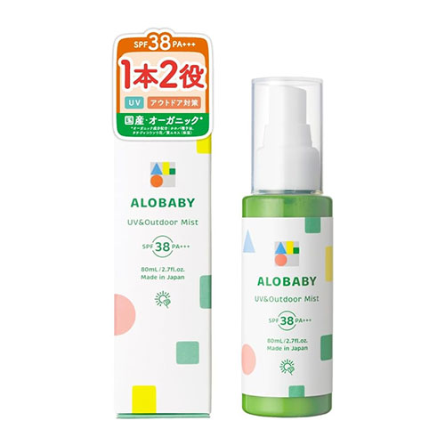 알로베이비 UV & 아웃도어 미스트 SPF38 PA+++ 베이비 선미스트  80ml