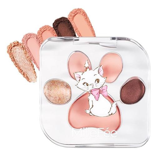 밀피MilleFée 먀오 포즈 아이섀도 팔레트 M05 아이돌 / 디즈니 마리 (5색 아이섀도)