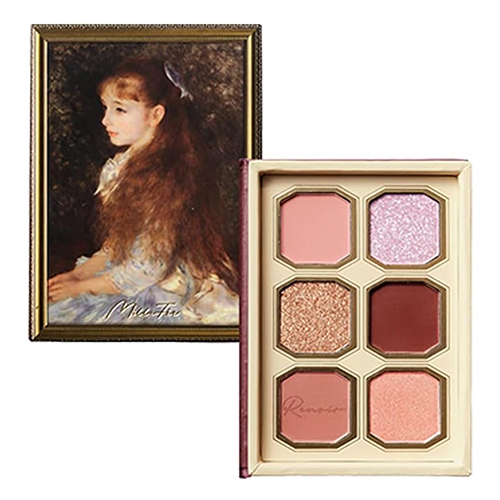 밀피MilleFée 명화 아이섀도 팔레트 01 사랑스러운 이렌느 (6색 아이섀도)