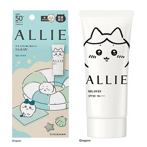 알리 ALLIE 크로노 뷰티 젤 UV EX 치이카와 한정 패키지 CK [얼굴·바디용 선 젤]  (선행 예약 상품)