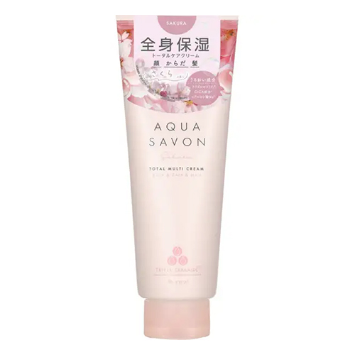 아쿠아샤봉 토탈 멀티 크림 (23S) 사쿠라 플로럴 향 230g 올인원 보습 전신 케어