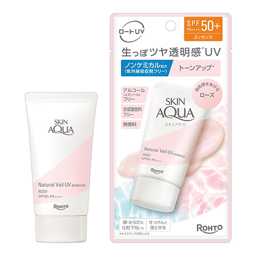 스킨아쿠아 SKIN AQUA 내추럴 베일 UV 에센스 로즈 50g SPF50+/PA++++ 