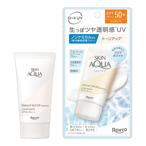 스킨아쿠아 내추럴 베일 UV 에센스 클리어 화이트 50g  SPF50+ / PA++++