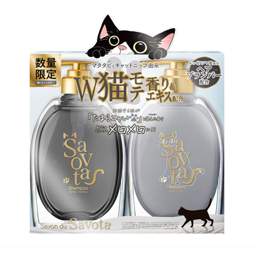 사봉드사보타 모이스트 플럼프 페어 세트 캣모테 샴푸 420mL & 트리트먼트 420g (기간한정)