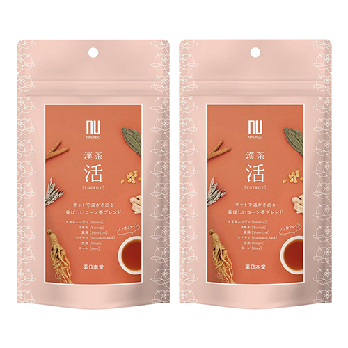 nu 약일본당 한차 활 에너지 2개 세트 (2g×6포입) 건강 한방차  노카페인