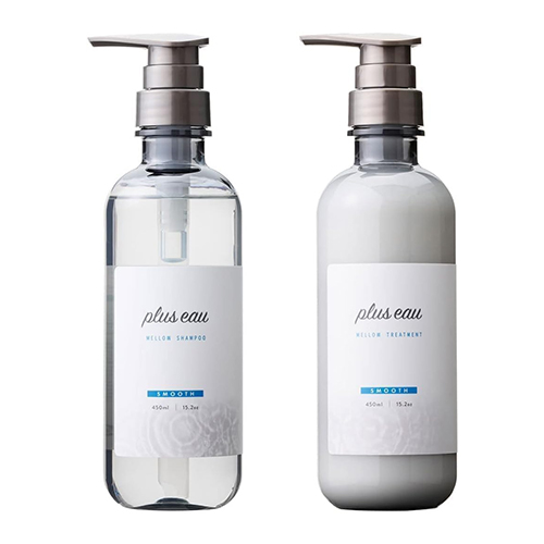 플러스오 pluseau 멜로우 샴푸 & 트리트먼트 세트 450ml (화이트 플로럴 & 페어 향)