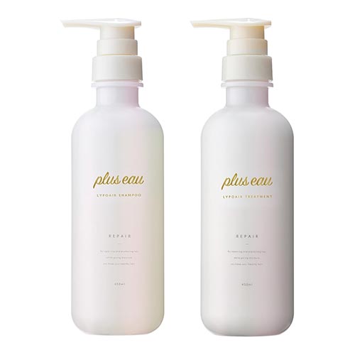 플러스오 pluseau 리포아 샴푸 & 트리트먼트 촉촉 타입 세트 450ml