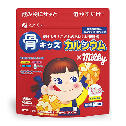 파인 키즈 칼슘 분말 밀키맛 100g 어린이 칼슘 영양 보충 제품