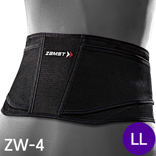 잠스트ZAMST ZW-4 허리 서포터 소프트 서포트형 (통기성 중시 / 압박 조절 가능) LL사이즈