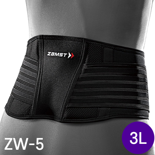 잠스트 ZAMST ZW-5시리즈 허리 서포터 (경량형 / 압박 조절 / 통기성) 3L