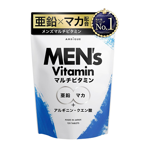 앰비크 AMBiQUE 남성용 멀티비타민 아연/마카 타블렛 활력 서포트 영양제
