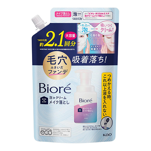 비오레 포밍 크림 메이크업 리무버 리필 대용량 355ml