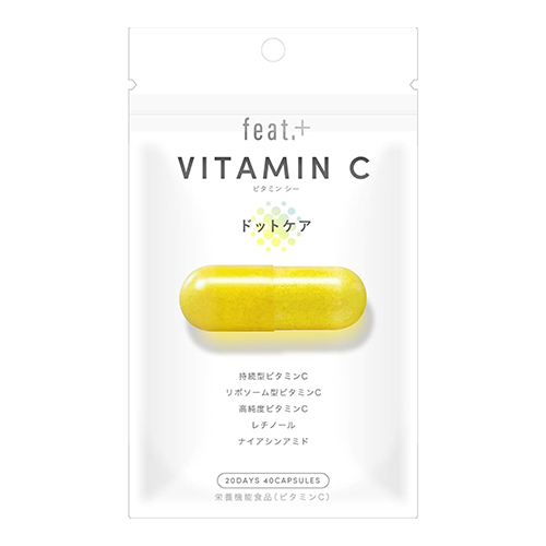 Feat. 플러스 도트 케어 [비타민C] 캡슐 40정 【영양기능식품 비타민C】