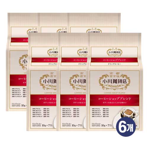 오가와 커피 커피숍 블렌드 드립커피 10g x 7개입 레귤러 커피 6개세트 총42개입