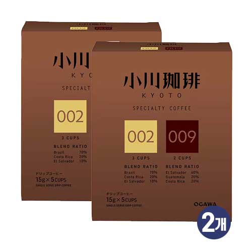 오가와커피점 스페셜티 커피 블렌드 어소트 세트 드립커피 15g × 5개입 2개세트 총10개