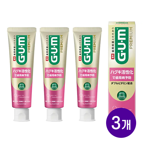 선스타 검 프리미엄 덴탈페이스트 잇몸 케어 90g X 3개