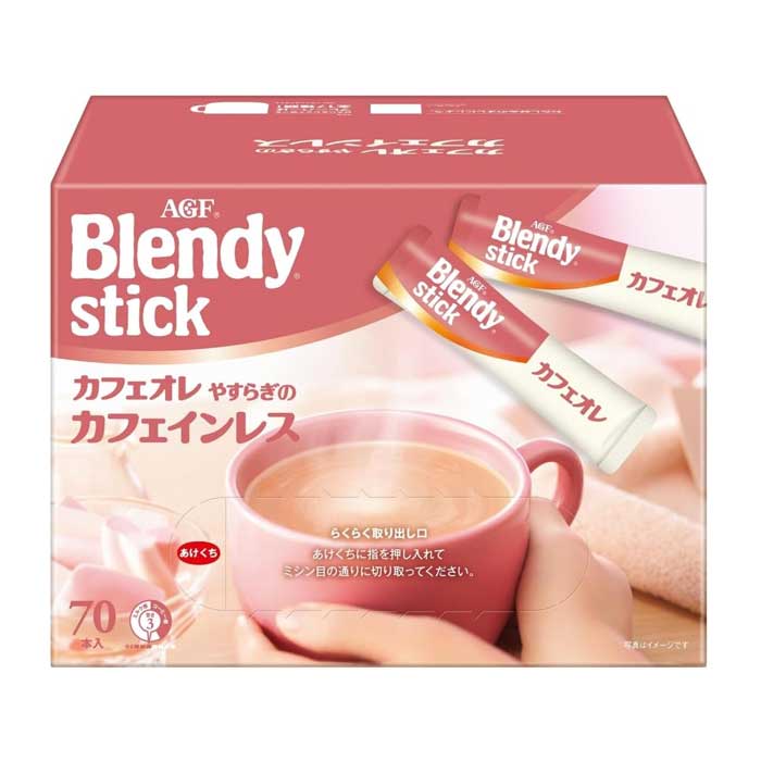 AGF 블랜디 블렌디 스틱 카페오레 디카페인 70개입