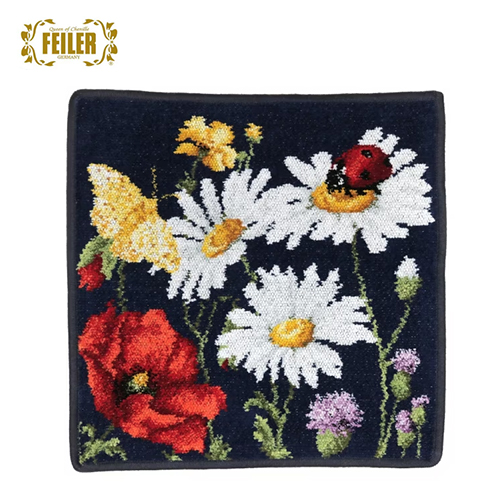 페일러FEILER 손수건 타월 데이지 필드 워시클로스 핸드타월 30×30cm 블루-225 F344