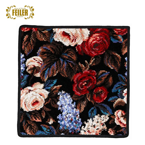 페일러FEILER 손수건 타월 콘월 워시클로스 핸드타월 30×30cm 블랙-10 F280