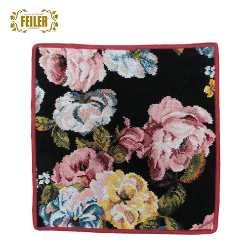 페일러FEILER 손수건 타월 페일러 로즈 드림 워시클로스 핸드타월 30×30cm 보르도 F349