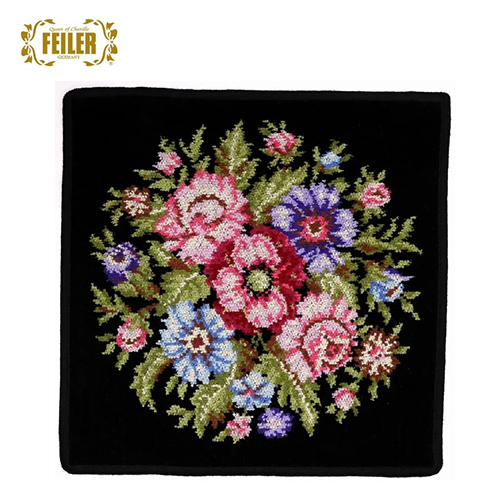 페일러FEILER 손수건 타월 페일러 비엔나 워시클로스 핸드타월 30×30cm 블랙-10 F111