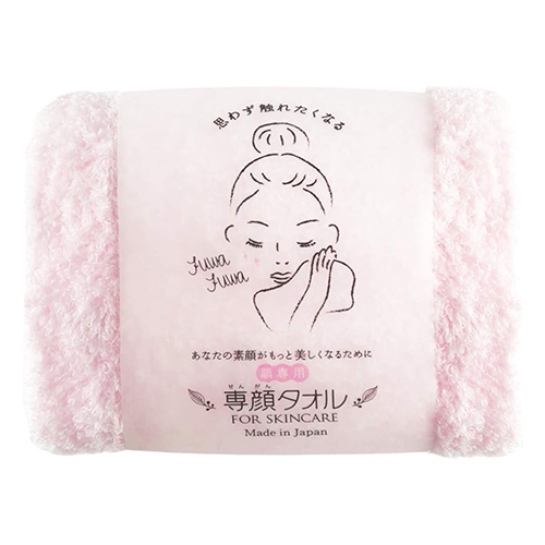 오보로 페이스 타월 전용 세안용 면 100% (핑크)
