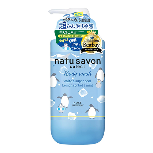 코세 소프티모 나츄사본 셀렉트 화이트 바디워시 슈퍼쿨 480mL (쿨링 바디워시)