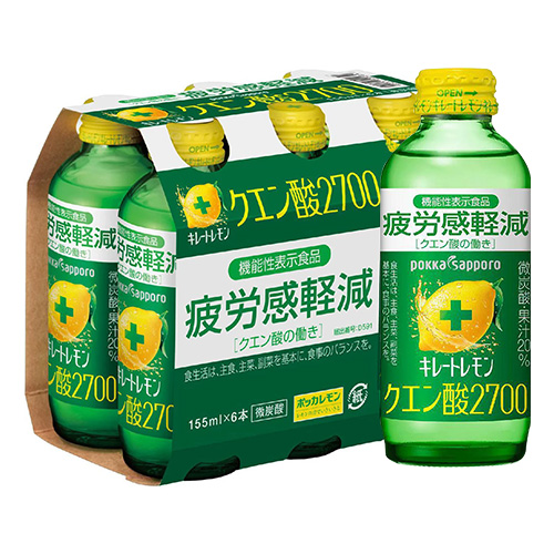 포카 삿포로 키레토 레몬 구연산2700 드링크 155ml×6병