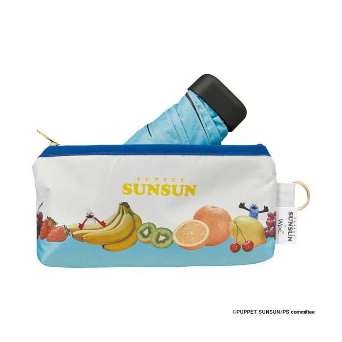 wpc. 접이식 양산 겸 우산 PUPPET SUNSUN × 차광 프루츠 미니 50cm 수동식 UV 100% 차열