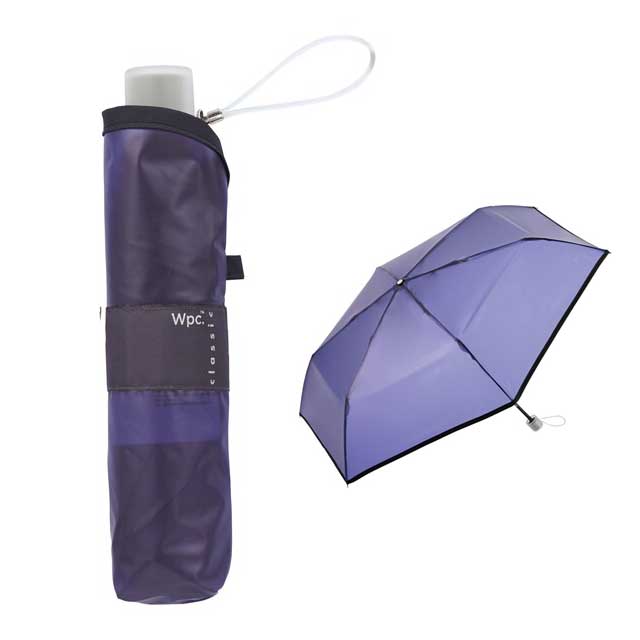 Wpc. 접이식 비닐 우산 클래식 플라스틱 폴딩 엄브렐라 54cm 수동식 네이비