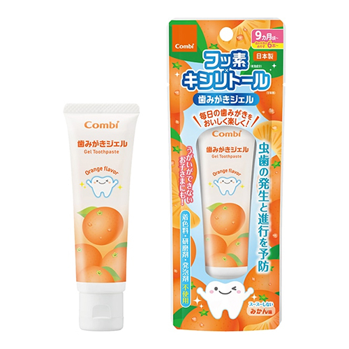 콤비Combi 어린이 치약 젤 귤 맛 30g (9개월~)