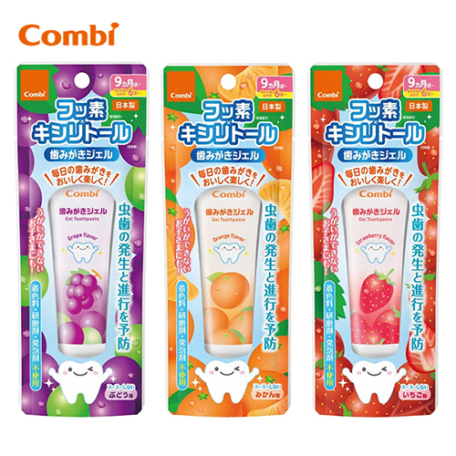 콤비Combi 어린이 치약 젤 귤 맛/포도맛/딸기 맛 30g (9개월~)