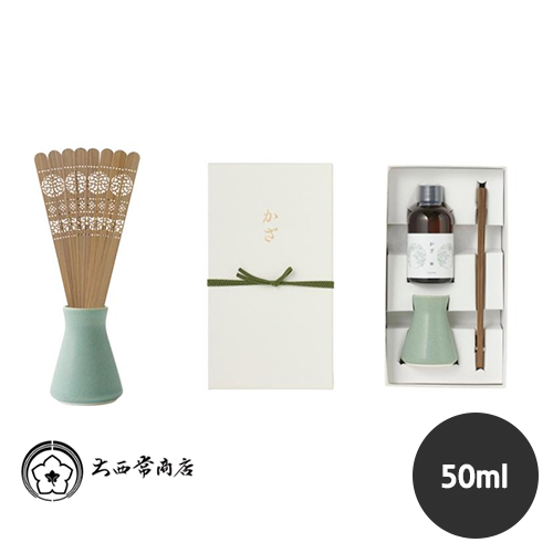 카자 스이(翠) 그린 오기 디퓨저 룸 프래그런스 세트 겹벚꽃 향  50ml