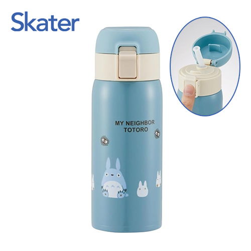 스케이터 토토로 원터치 스트로 스테인리스 보냉 물병 350ml