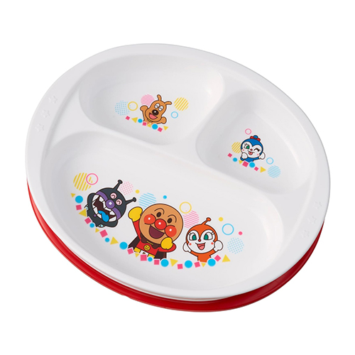 호빵맨 LEC 레크 앙팡맨 트레이닝 런치 플레이트 (유아 식사 연습 접시)