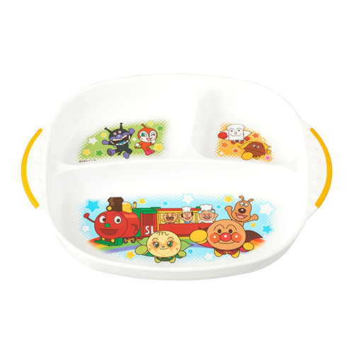 호빵맨 LEC 레크 앙팡맨 런치 플레이트 유아 식판 (25×19.5×3.5cm)