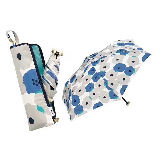 Wpc. 접이식 양산 겸 우산 피오니 미니 50cm 수동식 블루