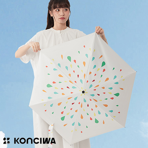 Konciwa 초경량 자동개폐 양우겸용 양산 접이식 우산 (UV차단/완전차광) 원터치 양산-시즈쿠 A