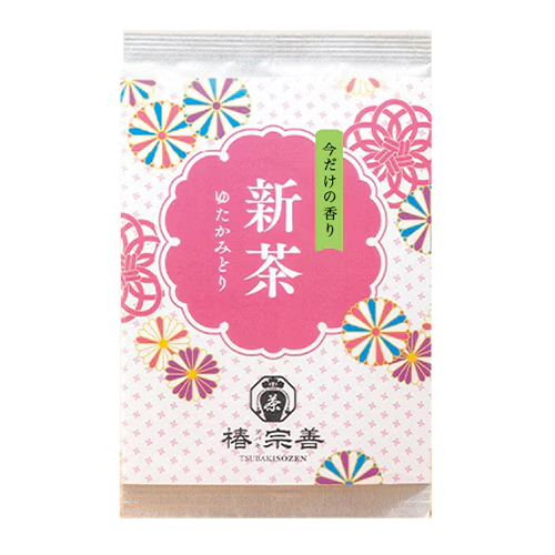 츠바키소젠 신차 녹차 리프 80g (유타카미도리) 가고시마현 신 녹차 잎차