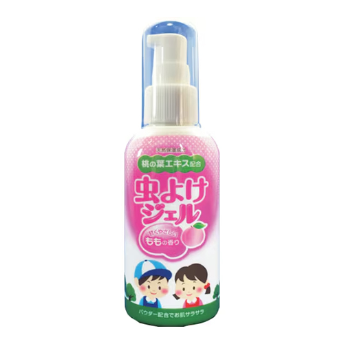 타테이시 하루히로도 어린이 벌레 모기 퇴치 젤 타입 펌프 복숭아 향 80ml 