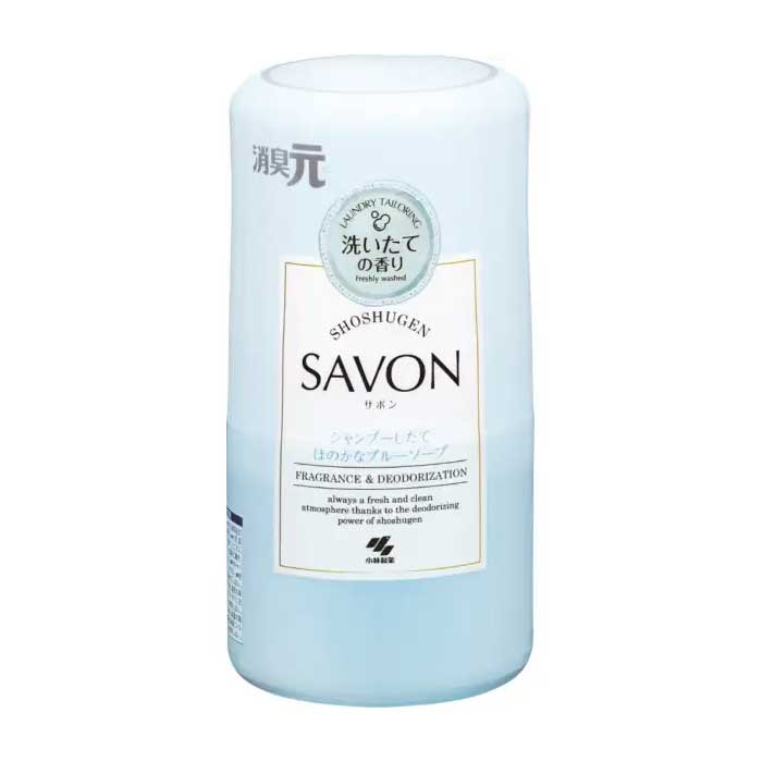 코바야시제약 방향제 SAVON(사봉) 본체 400mL 샴푸 후 은은한 블루 솝 향