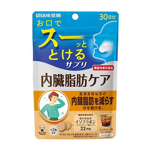 UHA미각당 순간보충 서플리 기능성 표시식품 내장지방 케어 30일분 60정 크래프트콜라맛