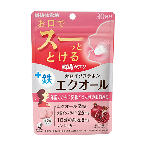 UHA미각당 순간보충 서플리 에쿠올 30일분 60정 석류맛